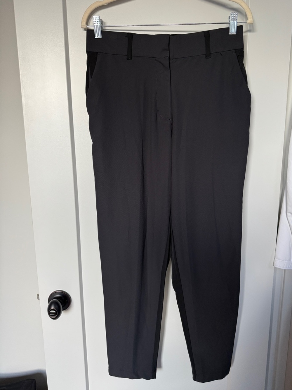 NIKE Dri-Fit Straight Leg Black Women's Trousers - Work-to-Weekend or Golf Pants